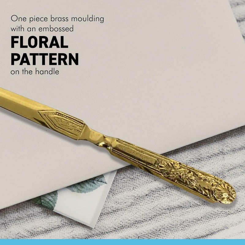 Thorness Embossed Brass Letter Opener - Image 2
